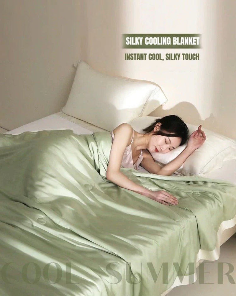 Silky Bamboo Fiber Cooling Blanket Duvet for Hot Sleepers & Night Sweats
