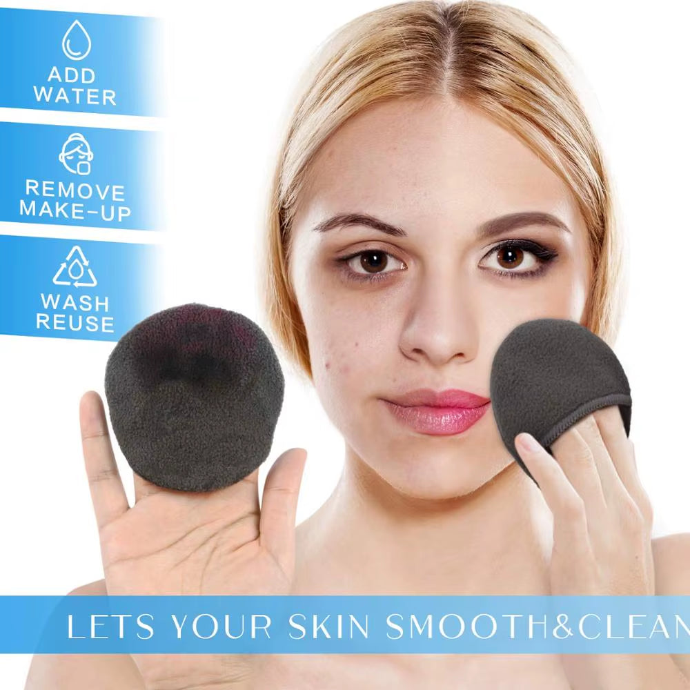 14/20 Packs Reusable Bamboo Cotton Makeup Remover Pads Facial Toner Pads Washable 4 Layer Face Pads Facial Skin Care Wipe Pads